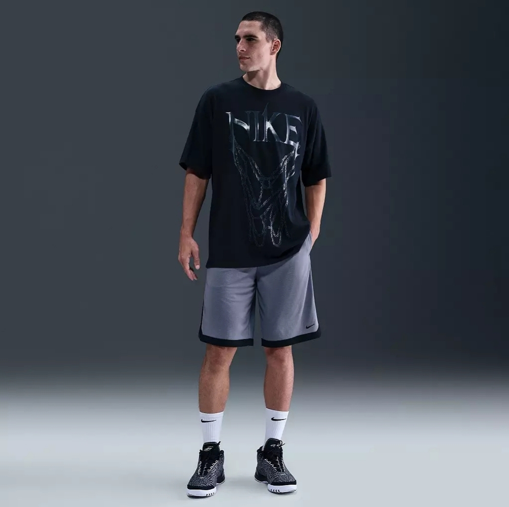 Nike DNA Men's Dri-FIT Basketball Shorts Gray/Black Size Large NWT
